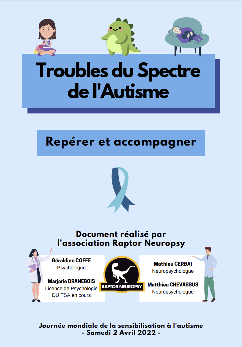 [France] « Troubles du Spectre de l’Autisme : Repérer et accompagner » (association Raptor Neuropsy, 2022)