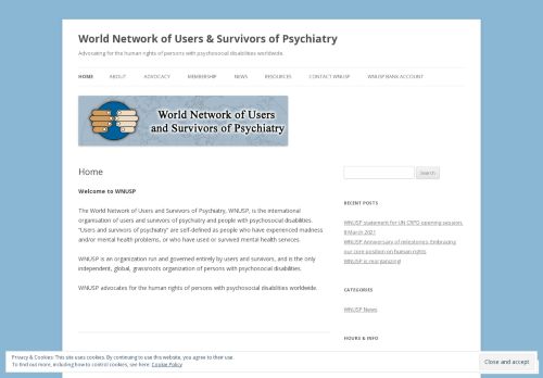 [—Monde—] World Network of Users & Survivors of Psychiatry (WNUSP)