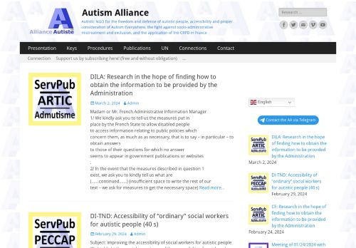 [France] Alliance Autiste