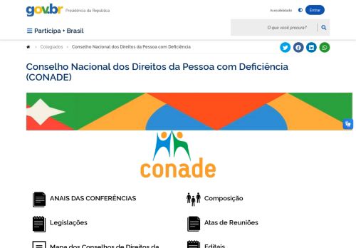 [Brésil] Conselho Nacional dos Direitos da Pessoa com Deficiência (CONADE)