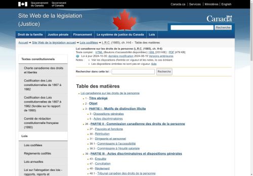 Loi canadienne sur les droits de la personne