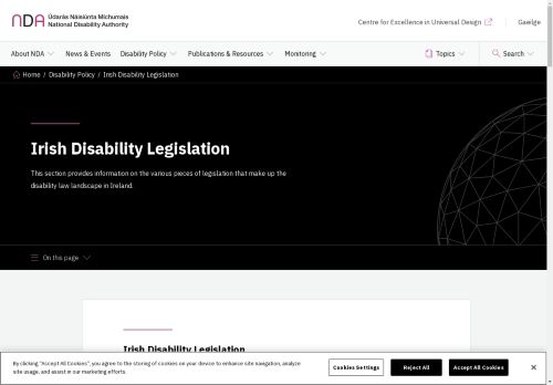 Irish Disability Legislation