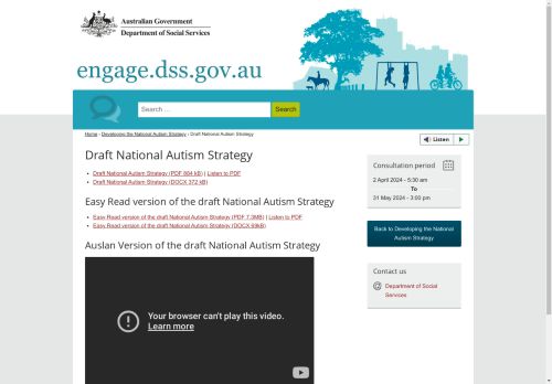 Draft National Autism Strategy