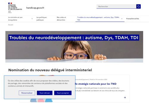 [France] Délégation Interministérielle à la Stratégie Nationale TND (Troubles du Neuro-Développement) (DI-TND)