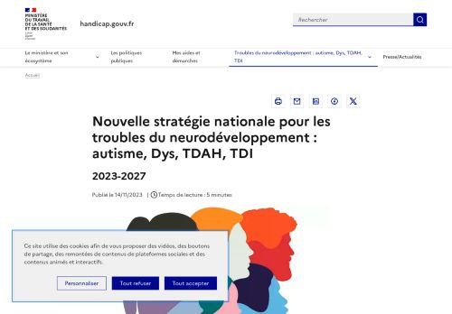 [France] Stratégie Nationale 2023-2027 pour les Troubles du Neuro-Développement