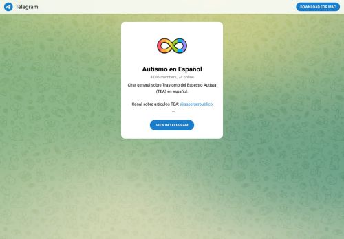 {Espagnol} Autismo en Español (groupe Telegram)
